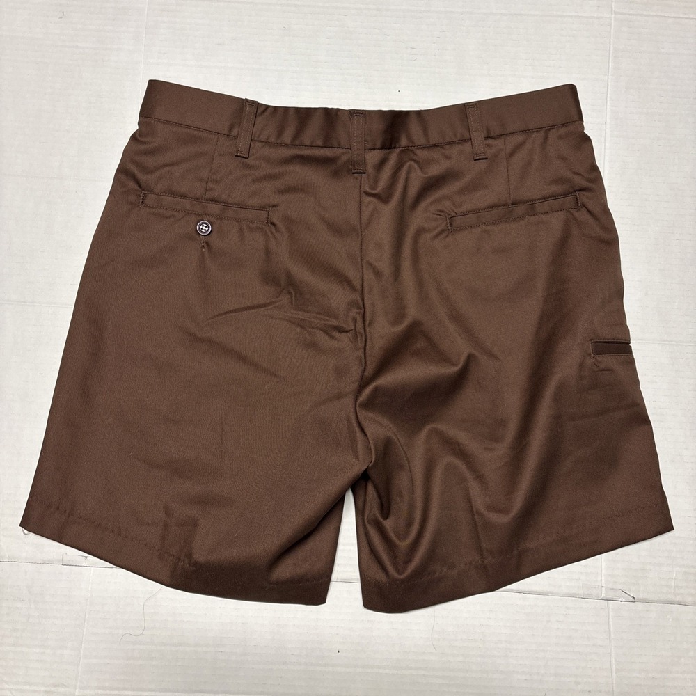 WearGuard Men's Brown Work Shorts Size 36 7" Inseam 65% Polyester 35%Cotton - Picture 3 of 8